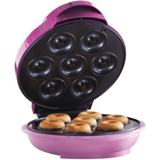 Brentwood Pink Nonstick Mini Donut Maker | 8.75" x 9.75" x 4.5" | Michaels®